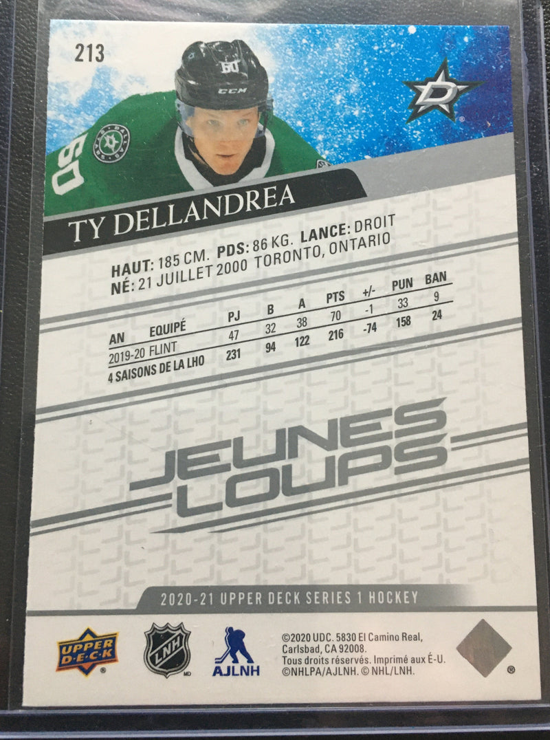2020 UPPER DECK SERIES ONE - FRENCH VARIANT - YOUNG GUNS - T. DELLANDREA -