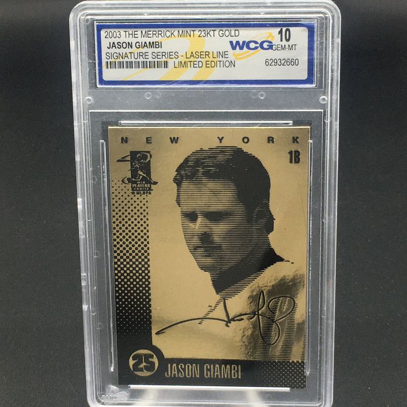 2004 MERRICK MINT 23KT GOLD - SIGNATURE SERIES - J. GIAMBI -