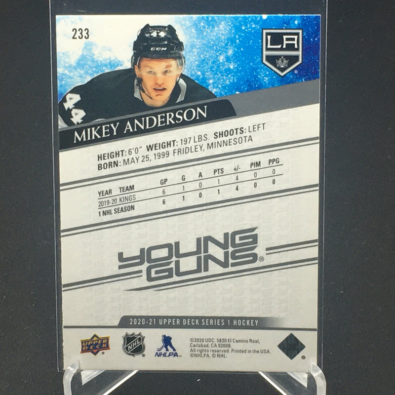 2020 UPPER DECK SERIES ONE - YOUNG GUNS - M. ANDERSON -