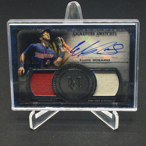 2019 TOPPS MUSEUM COLLECTION - SIGNATURE SWATCHES DUAL RELIC - E. ROSARIO - #SSDA-ER - #'D/199 - AUTOGRAPH - JERSEY