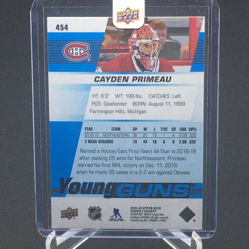 2019 UPPER DECK SERIES TWO - YOUNG GUNS - C. PRIMEAU -