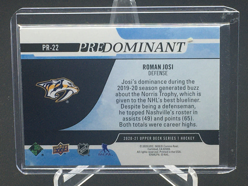 2020 UPPER DECK SERIES ONE - PREDOMINANT - R. JOSI -