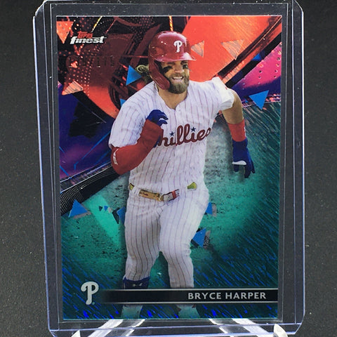 2021 TOPPS FINEST - PURPLE/AQUA VAPOR REFRACTOR - B. HARPER - #100 - #'D/175