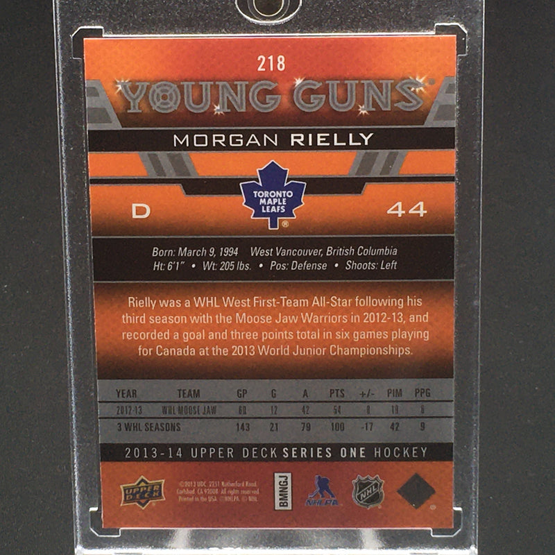2013 UPPER DECK SERIES ONE - YOUNG GUNS - M. RIELLY -