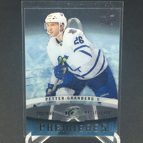 2014 UPPER DECK ICE - PREMIERES - P. GRANBERG - #109 - #'D/999 - RC