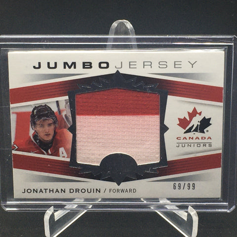 2014 UPPER DECK TEAM CANADA JUNIORS - JUMBO JERSEY - J. DROUIN - #JS-8 - #'D/99