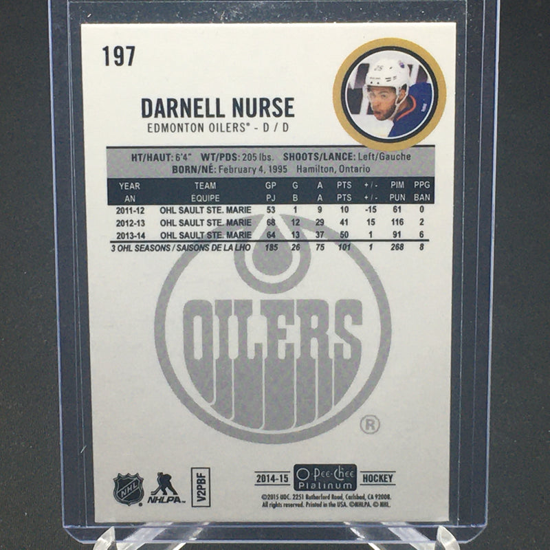 2014 UPPER DECK O-PEE-CHEE PLATINUM - D. NURSE -