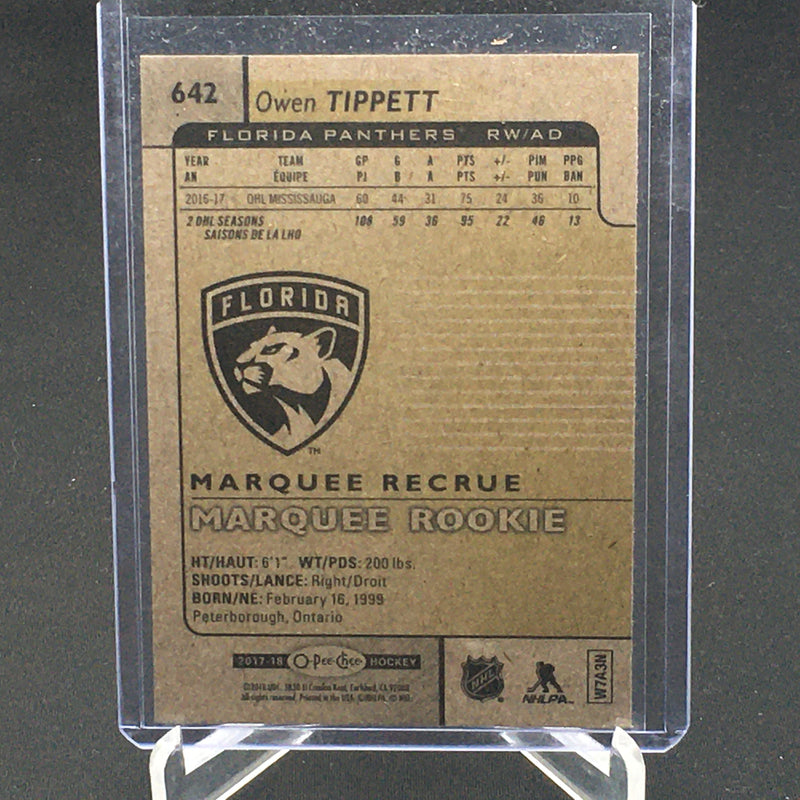 2017 UPPER DECK O-PEE-CHEE - MARQUEE ROOKIE - RED - O. TIPPETT -