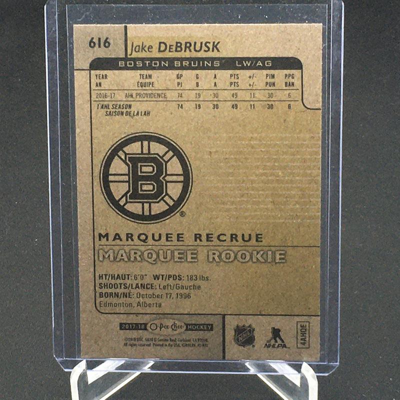 2017 UPPER DECK O-PEE-CHEE MARQUEE ROOKIE - J. DEBRUSK - 616