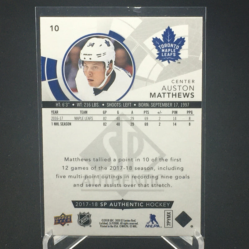 2017 UPPER DECK SP AUTHENTIC - RED - A. MATTHEWS -