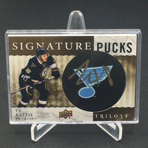 2014 UPPER DECK TRILOGY - SIGNATURE PUCKS - T. RATTIE - #SP-TR - AUTOGRAPH