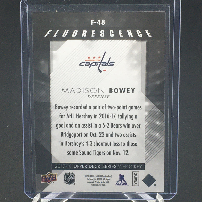 2017 UPPER DECK SERIES TWO - FLOURESCENCE - GOLD - M. BOWEY - #F-48 - #'D/150