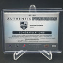 2012 UPPER DECK SP GAME USED - AUTHENTIC FABRICS - D. BROWN -