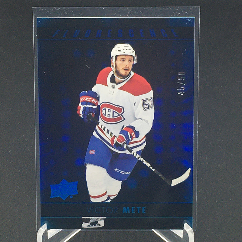 2017 UPPER DECK SERIES TWO - FLOURESCENCE - BLUE - V. METE - #F-13 - #'D/50