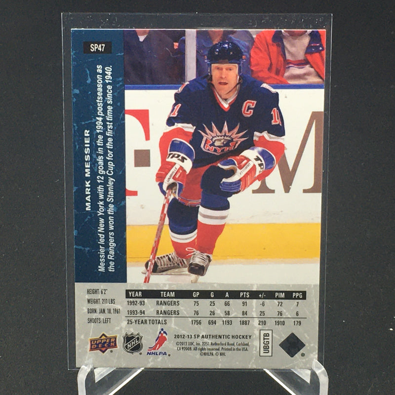 2012 UPPER DECK SP AUTHENTIC - M. MESSIER -