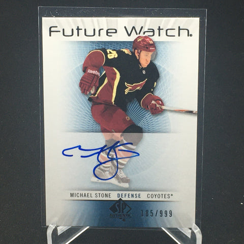 2012 SP AUTHENTIC - FUTURE WATCH AUTO - M. STONE - #230 - #'D/999 - AUTOGRAPH - RC