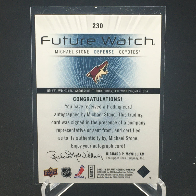 2012 SP AUTHENTIC - FUTURE WATCH AUTO - M. STONE - #230 - #'D/999 - AUTOGRAPH - RC