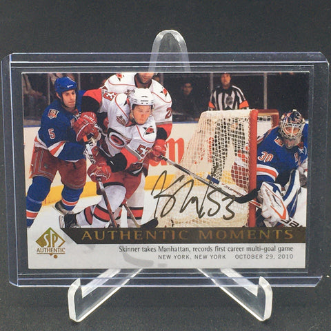 2012 UPPER DECK SP AUTHENTIC - AUTHENTIC MOMENTS - GOLD - J. SKINNER - #154 - AUTOGRAPH