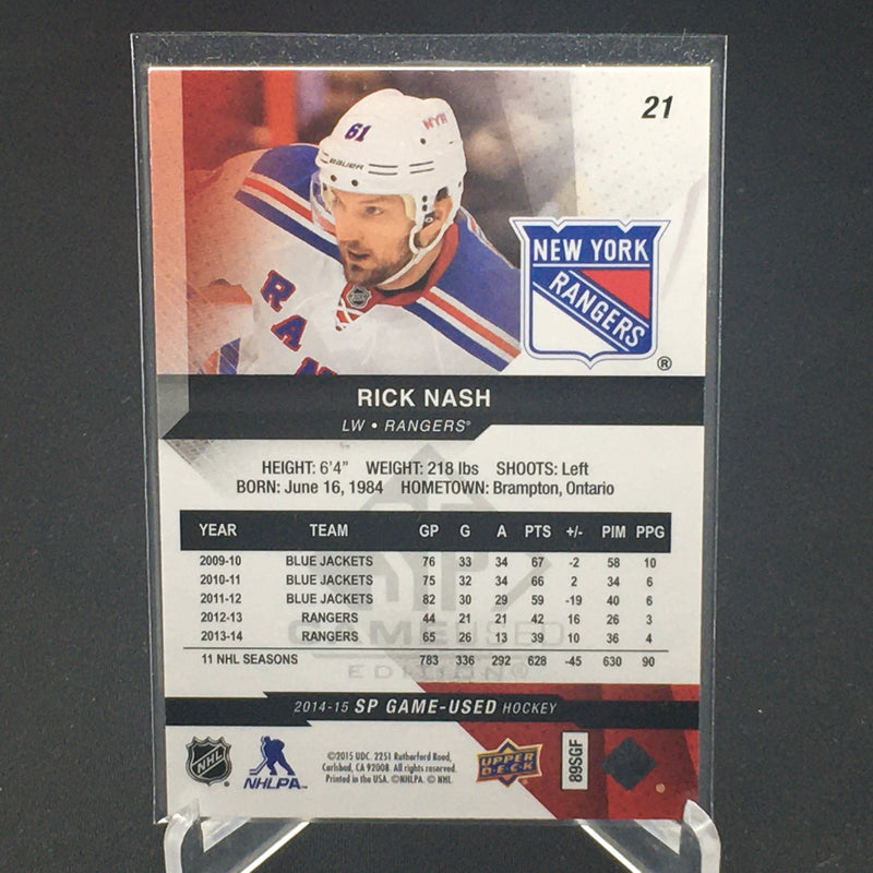 2014 UPPER DECK SP GAME USED - R. NASH - #21 - #'D/61