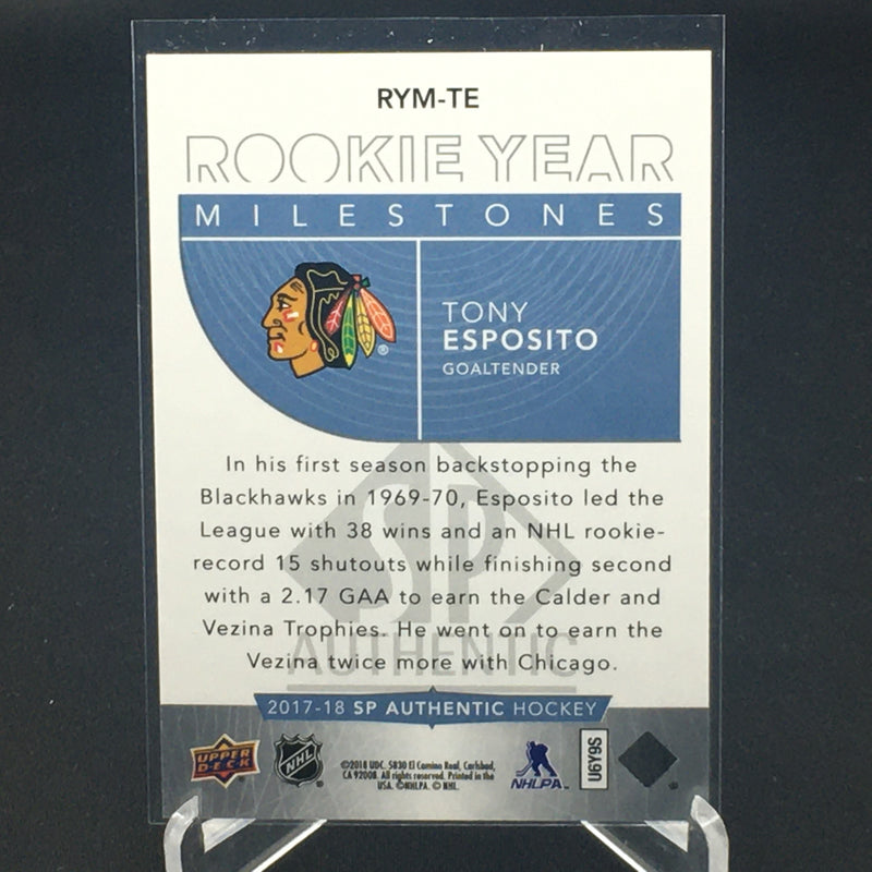 2017 UPPER DECK SP AUTHENTIC - ROOKIE YEAR MILESTONES - T. ESPOSITO -