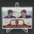 2012 UPPER DECK ARTIFACTS - TUNDRA TANDEMS - M. MESSIER/ M. GARTNER - #TT-MG - #'D/12 - DUAL FIGHT STRAP RELIC
