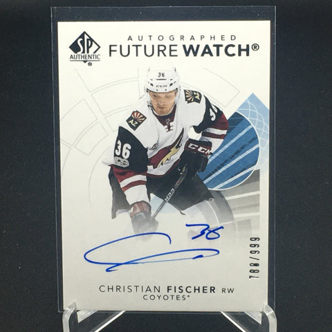 2017 UPPER DECK SP AUTHENTIC - FUTURE WATCH - C. FISCHER - #142 - #'D/999 - AUTOGRAPH - RC