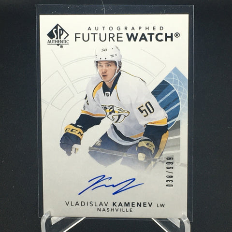 2017 UPPER DECK SP AUTHENTIC - FUTURE WATCH - V. KAMENEV - #134 - #'D/999 - AUTOGRAPH - RC