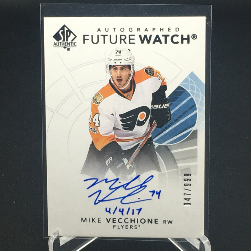 2017 UPPER DECK SP AUTHENTIC - FUTURE WATCH - M. VECCHIONE - #131 - #'D/999 - AUTOGRAPH - RC
