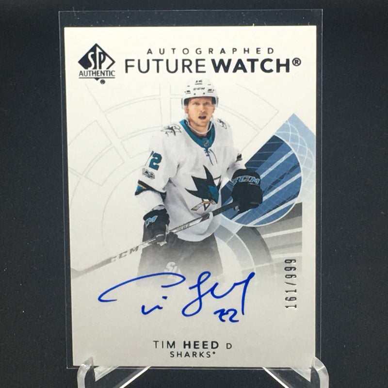 2017 UPPER DECK SP AUTHENTIC - FUTURE WATCH - T. HEED - #178 - #'D/999 - AUTOGRAPH - RC