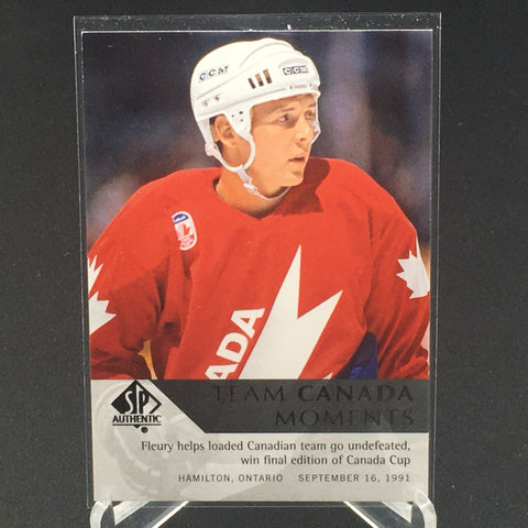 2012 UPPER DECK SP AUTHENTIC - TEAM CANADA MOMENTS - T. FLEURY - #191