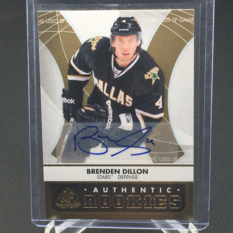 2012 UPPER DECK SP GAME USED - AUTHENTIC ROOKIES - B. DILLON - #120 - AUTOGRAPH - RC