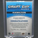 2012 UPPER DECK SP GAME USED - DRAFT DAY MARKS - D. HAMILTON - #DDM-DH - #'D/35 - LETTER PATCH - AUTOGRAPH
