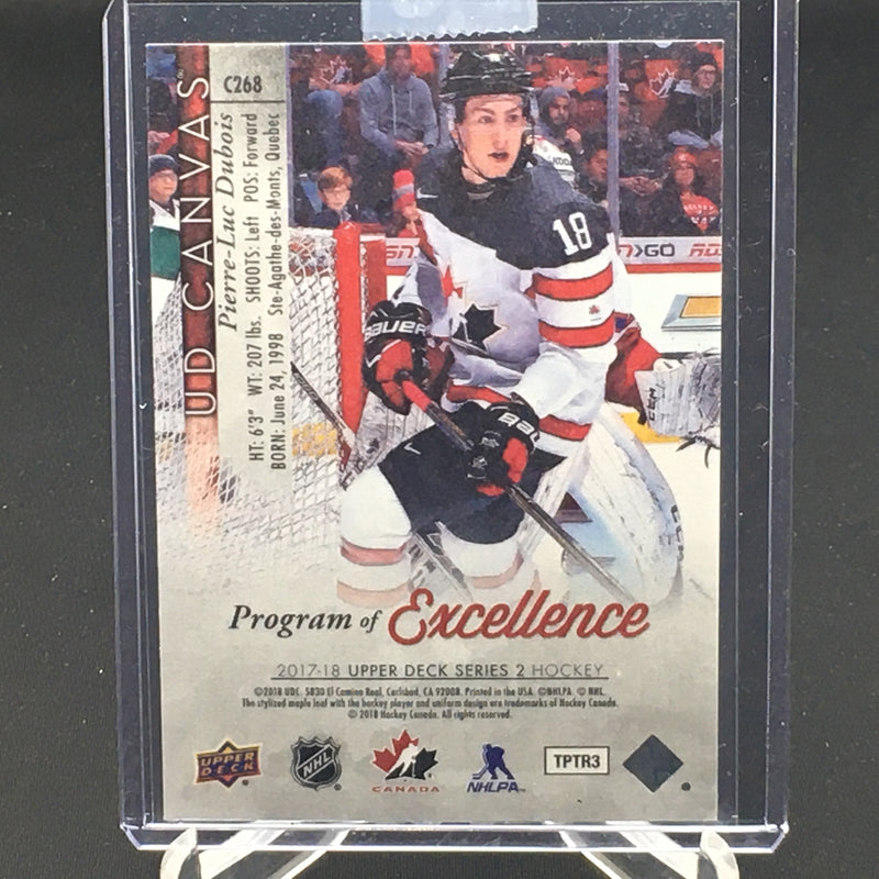 2017 UPPER DECK SERIES TWO - UD CANVAS - PROGRAM OF EXCELLENCE - P. DUBOIS -