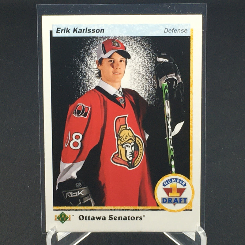 2017 UPPER DECK SP AUTHENTIC - NUMBER 1 DRAFT - E. KARLSSON -