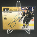2012 UPPER DECK SP AUTHENTIC - SIGN OF THE TIMES - S. GLENNIE -