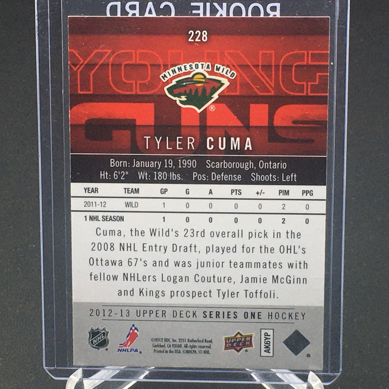 2012 UPPER DECK SERIES ONE - YOUNG GUNS - T. CUMA -