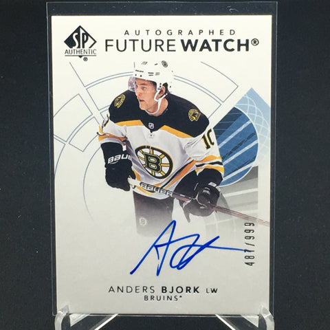 2017 UPPER DECK SP AUTHENTIC - FUTURE WATCH - A. BJORK - #146 - #'D/999 - AUTOGRAPH - RC