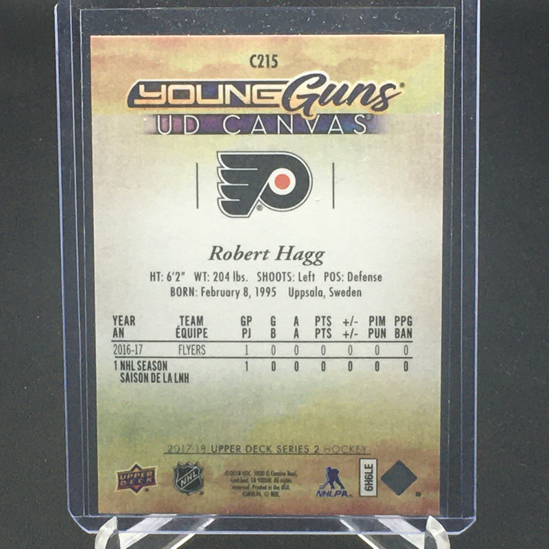 2017 UPPER DECK SERIES TWO - UD CANVAS - YOUNG GUNS - R. HAGG -