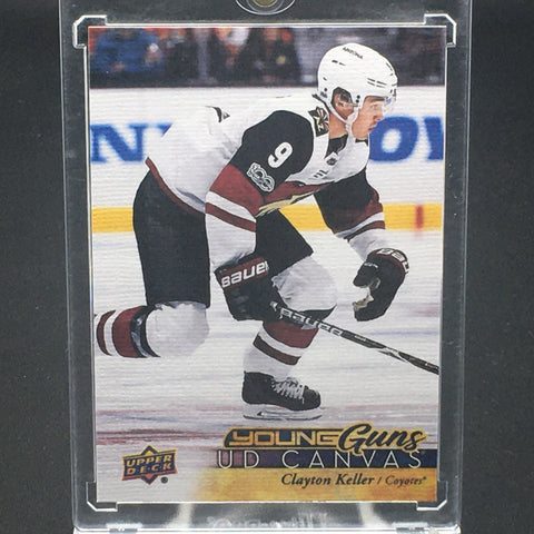 2017 UPPER DECK SERIES ONE - UD CANVAS - YOUNG GUNS - C. KELLER - #C110 - RC