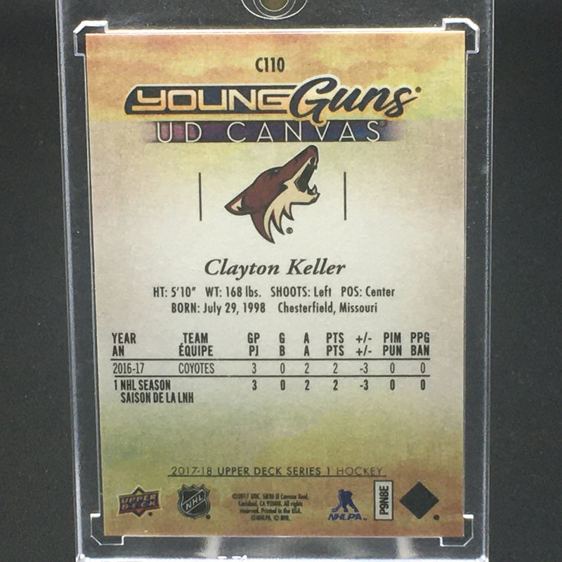 2017 UPPER DECK SERIES ONE - YOUNG GUNS CANVAS - C. KELLER -