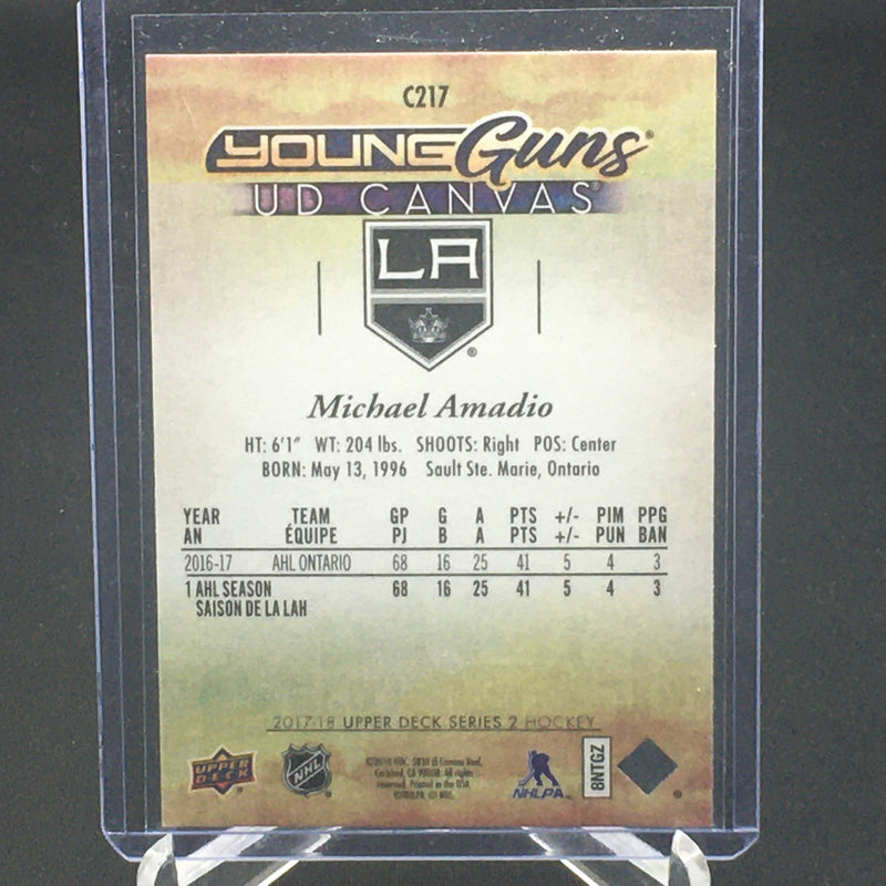 2017 UPPER DECK SERIES TWO - UD CANVAS - YOUNG GUNS - M. AMADIO -