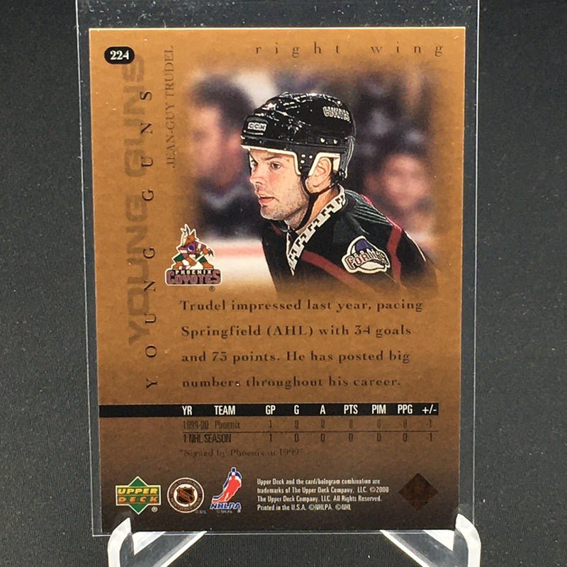 2000 UPPER DECK SERIES ONE - YOUNG GUNS - J. TRUDEL -