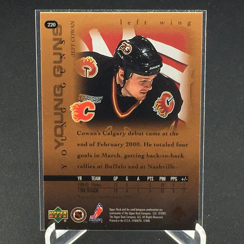 2000 UPPER DECK SERIES ONE - YOUNG GUNS - J. COWAN -