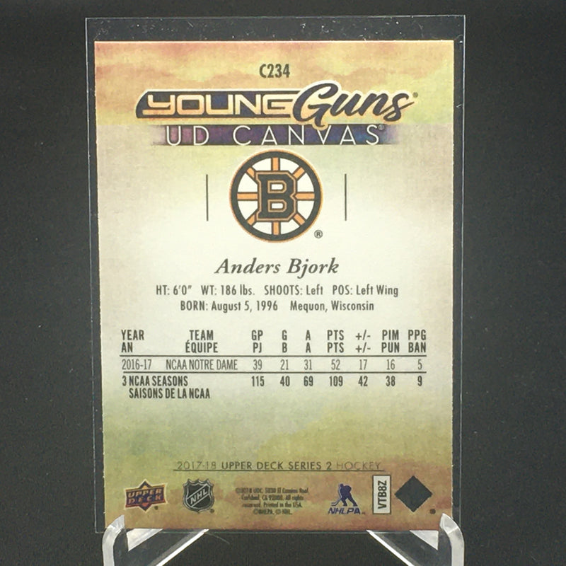 2017 UPPER DECK SERIES TWO - UD CANVAS - YOUNG GUNS - A. BJORK -
