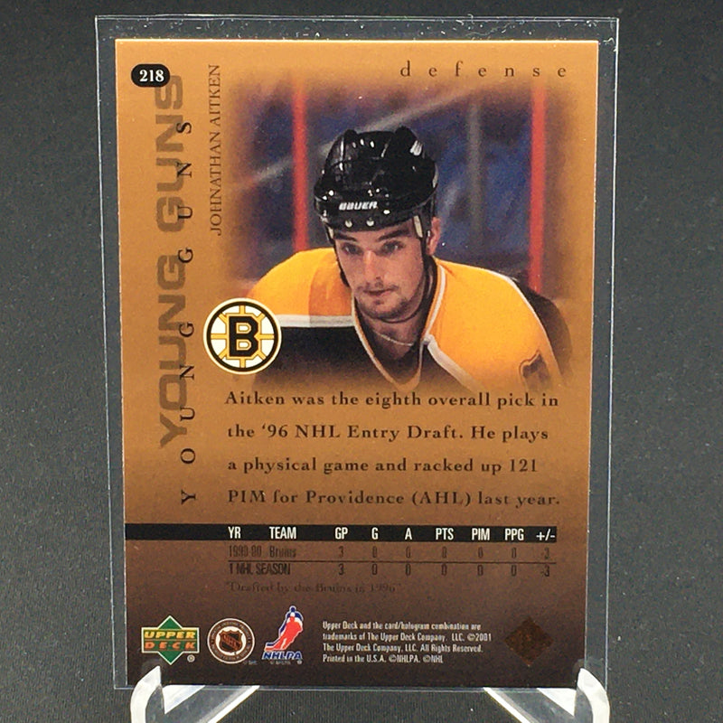 2000 UPPER DECK SERIES ONE - YOUNG GUNS - J. AITKEN -