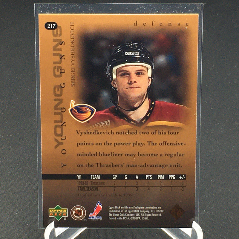 2000 UPPER DECK SERIES ONE - YOUNG GUNS - S. VYSHEDKEVICH -
