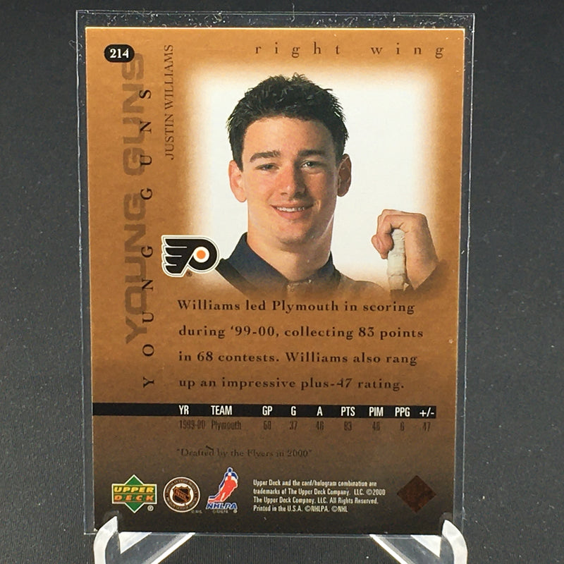 2000 UPPER DECK SERIES ONE - YOUNG GUNS - J. WILLIAMS -