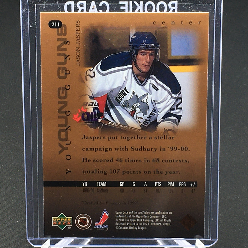 2000 UPPER DECK SERIES ONE - YOUNG GUNS - J. JASPERS -