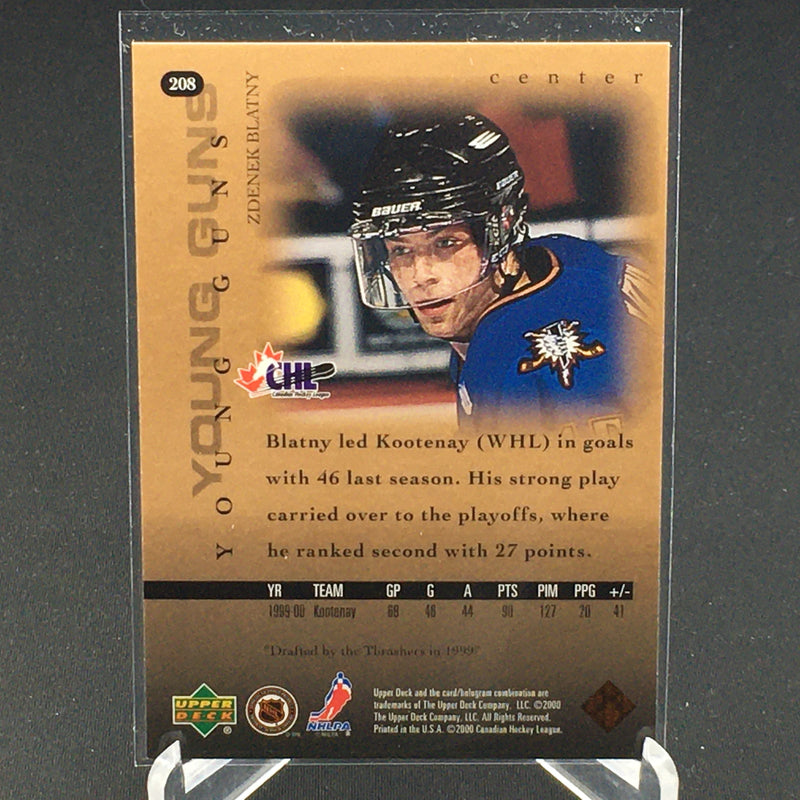 2000 UPPER DECK SERIES ONE - YOUNG GUNS - Z. BLATNY -