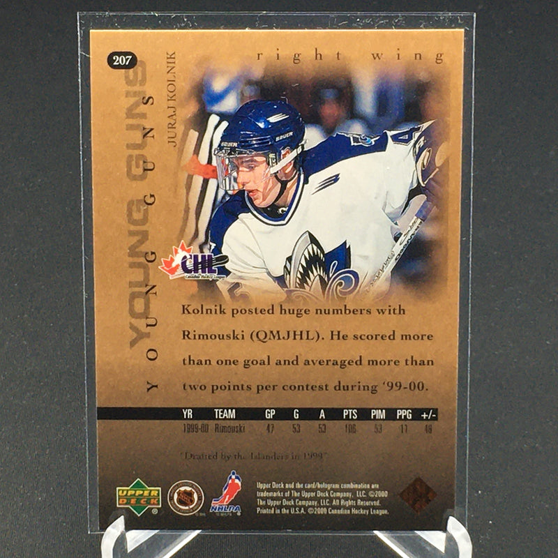 2000 UPPER DECK SERIES ONE - YOUNG GUNS - J. KOLNIK -